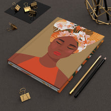 Load image into Gallery viewer, Floral Headwrap Hardcover Journal Matte