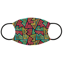 Load image into Gallery viewer, Juneteenth Pattern Mask for Adults and Youth.