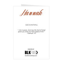 Load image into Gallery viewer, HANNAH - Women of The Bible - Greeting Card