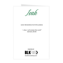 Load image into Gallery viewer, LEAH - Women of The Bible - Greeting Card