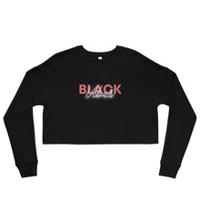 Load image into Gallery viewer, Black Vibes Crop Sweatshirt