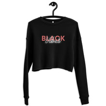 Load image into Gallery viewer, Black Vibes Crop Sweatshirt