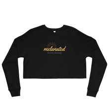 Load image into Gallery viewer, Melanated in His Image Crop Sweatshirt