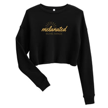 Load image into Gallery viewer, Melanated in His Image Crop Sweatshirt