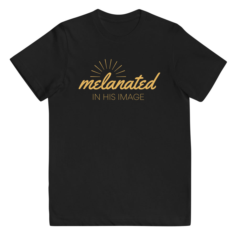 Melanated in His Image Tee for Youth
