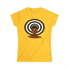 Load image into Gallery viewer, Chic Afrocentric Women's Tee - Stylish Graphic Shirt, Black Fashion Top, Gift for Her, Casual Wear, Ethnic Art Tee
