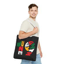 Load image into Gallery viewer, Bold Juneteenth Tote Bag | AOP | Festival Carryall | Black History Celebration
