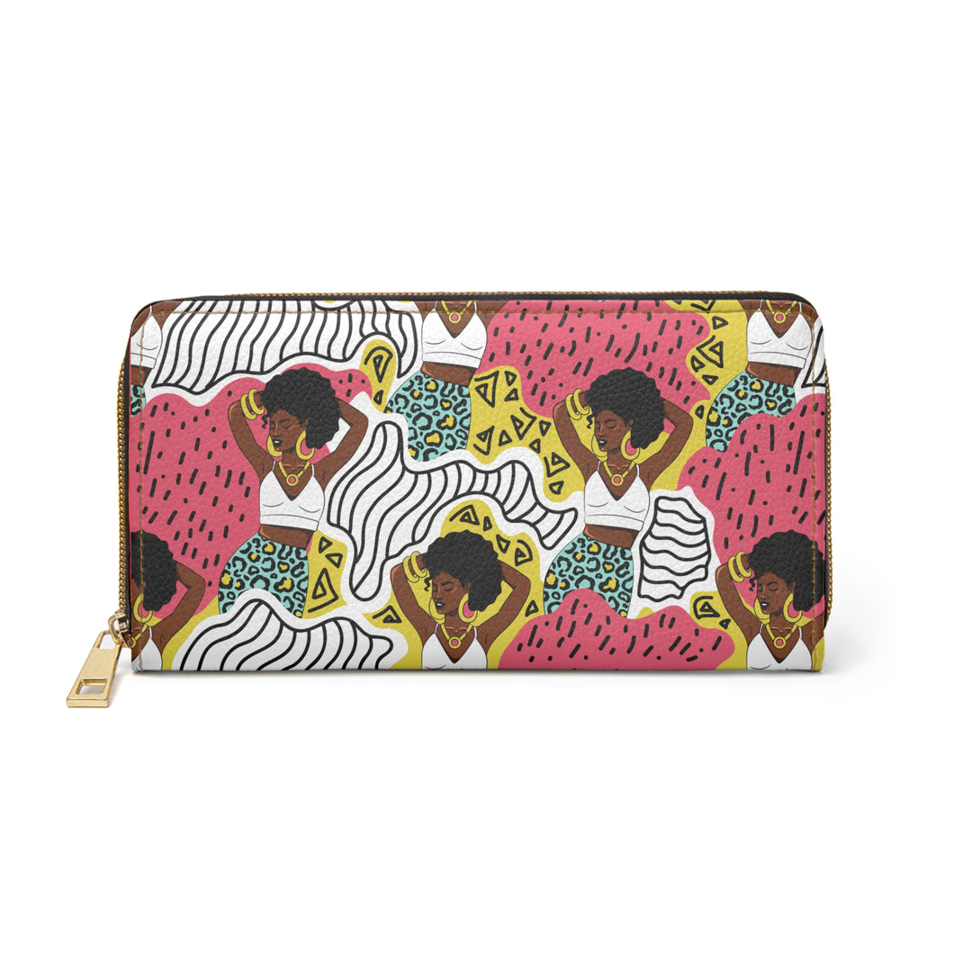 Black Girl in Animal Print -  Stylish Purse