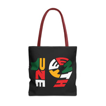 Load image into Gallery viewer, Bold Juneteenth Tote Bag | AOP | Festival Carryall | Black History Celebration
