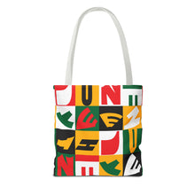 Load image into Gallery viewer, Bold Juneteenth Tote Bag | AOP | Festival Carryall | Black History Celebration
