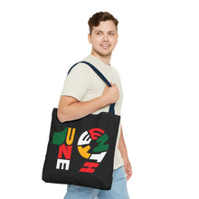 Load image into Gallery viewer, Bold Juneteenth Tote Bag | AOP | Festival Carryall | Black History Celebration
