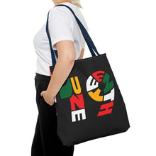 Load image into Gallery viewer, Bold Juneteenth Tote Bag | AOP | Festival Carryall | Black History Celebration
