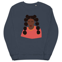 Load image into Gallery viewer, Black Woman with two puffed braids Sweatshirt
