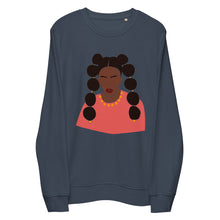 Load image into Gallery viewer, Black Woman with two puffed braids Sweatshirt
