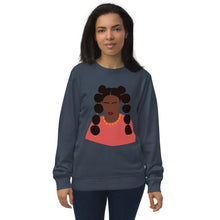 Load image into Gallery viewer, Black Woman with two puffed braids Sweatshirt
