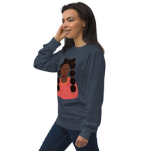 Load image into Gallery viewer, Black Woman with two puffed braids Sweatshirt
