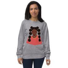 Load image into Gallery viewer, Black Woman with two puffed braids Sweatshirt
