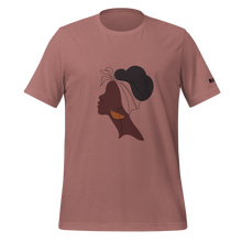 Load image into Gallery viewer, Black Woman Profile in Headwrap Unisex t-shirt
