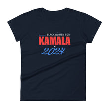 Load image into Gallery viewer, Black Women for Kamala 2024 - Women&#39;s Tee
