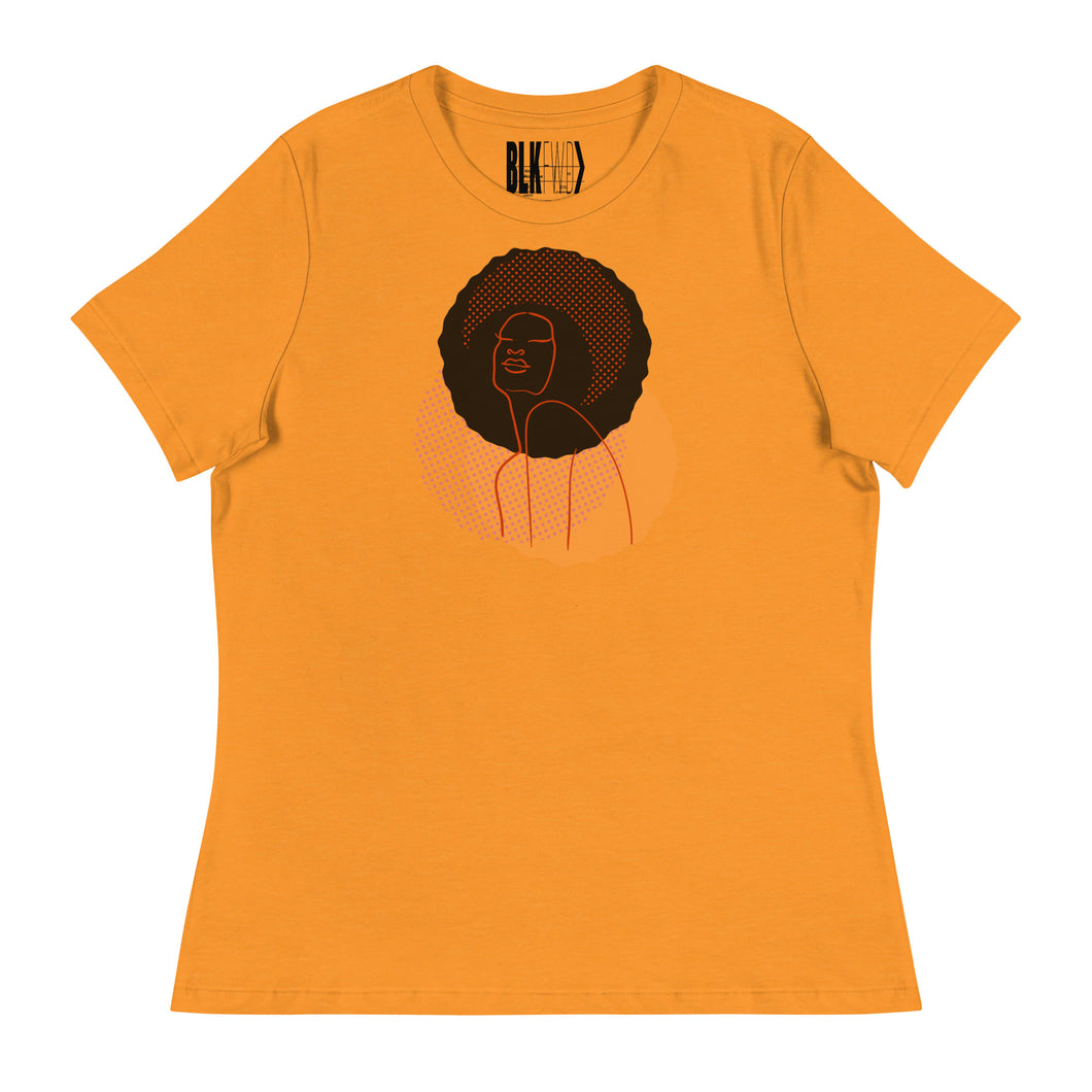 Black Women's Afro Shine Relaxed T-Shirt