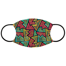 Load image into Gallery viewer, Juneteenth Pattern Mask for Adults and Youth.
