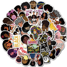 Load image into Gallery viewer, 50PCS Melanin Poppin&#39; Black Girl Stickers
