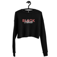 Load image into Gallery viewer, Black Vibes Crop Sweatshirt

