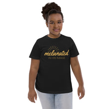 Load image into Gallery viewer, Melanated in His Image Tee for Youth
