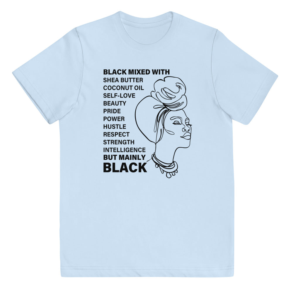 Black Mixed with Black Tee for Youth